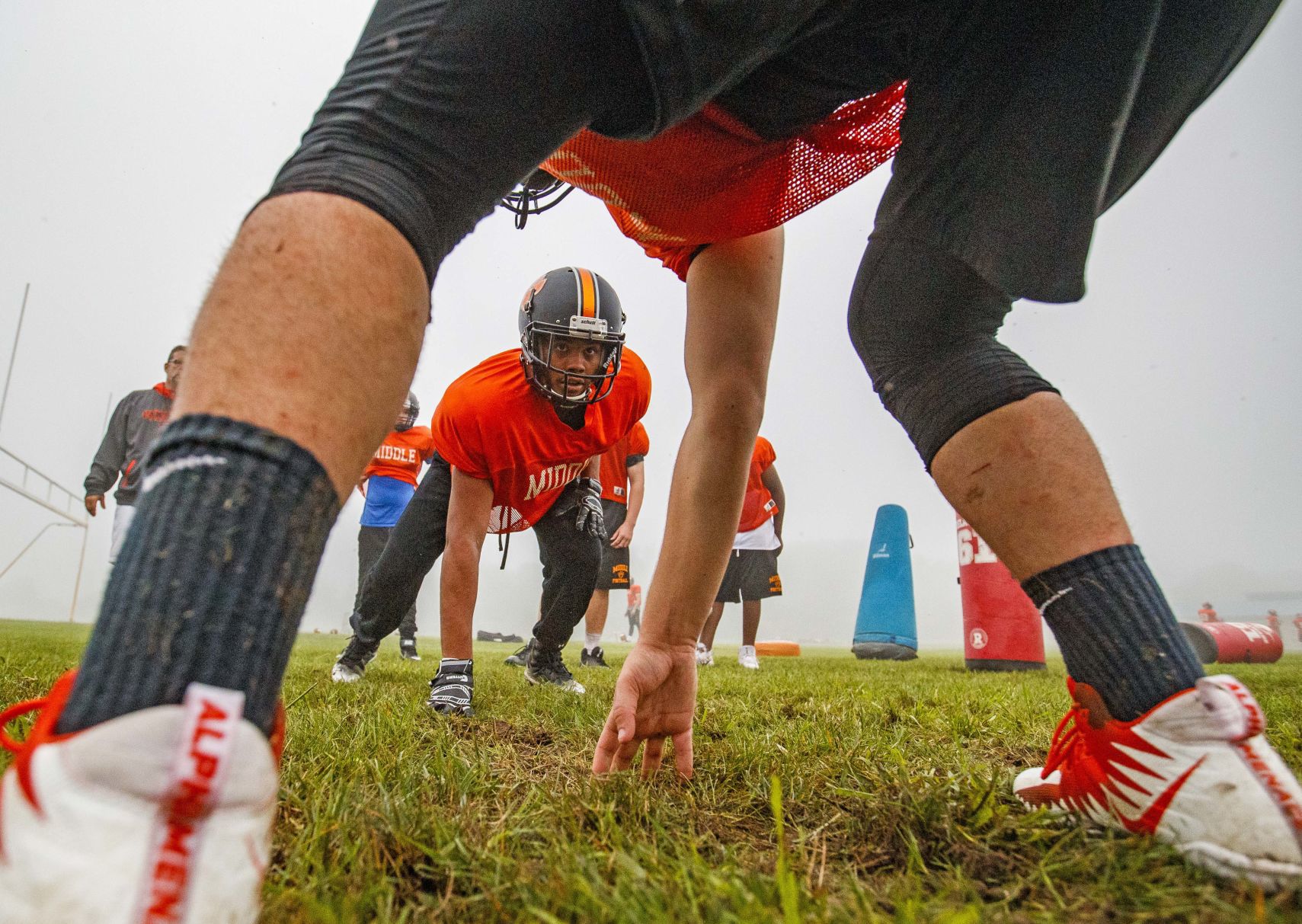 Middle Township High School football practice